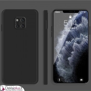 Liquid Air silikoninis juodas dėklas - su kameros apsauga (Huawei Mate 20 Pro)